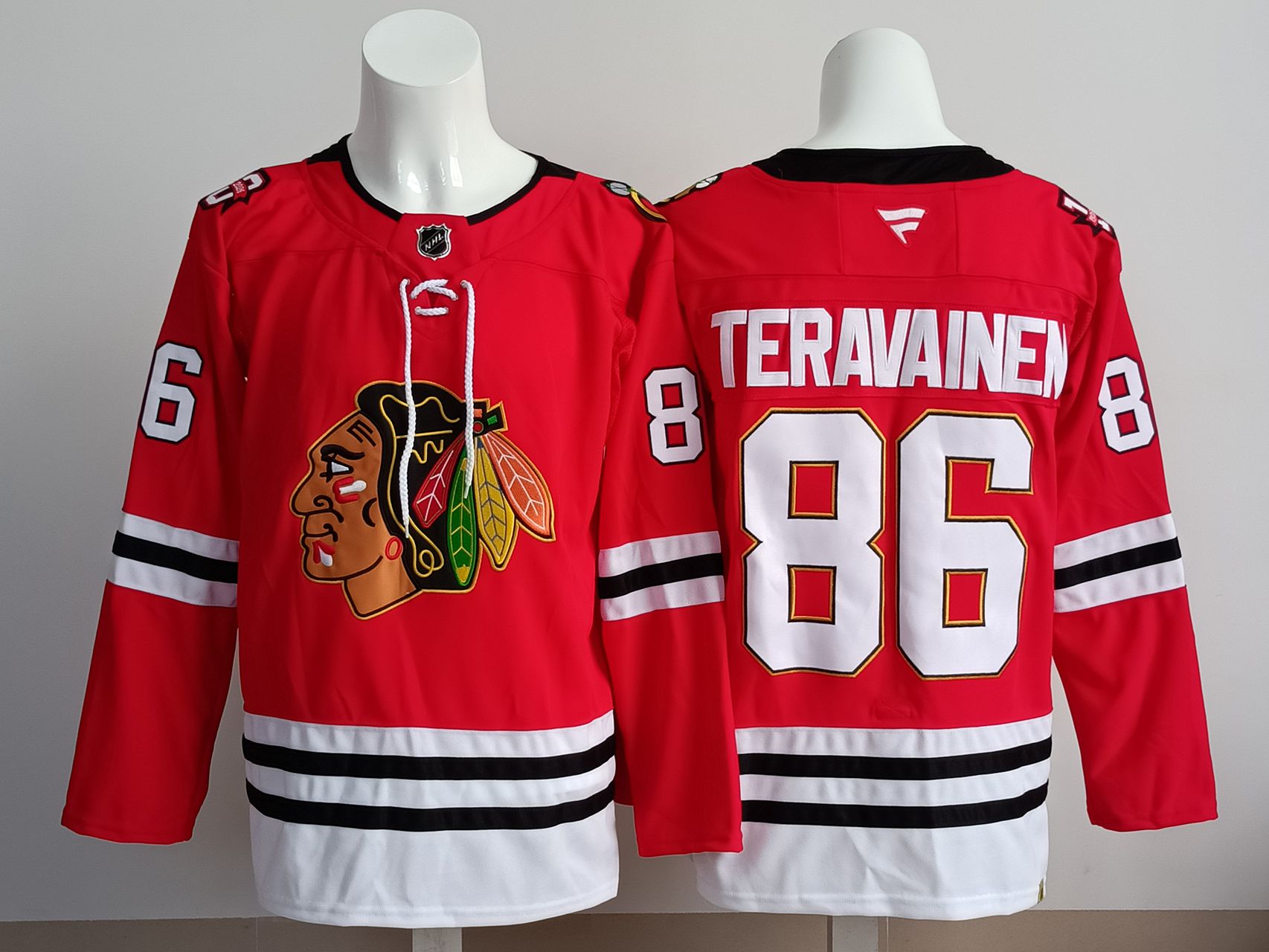 Men 2025 Chicago Blackhawks #86 Teravainen Red NHL Jersey style 01->chicago blackhawks->NHL Jersey